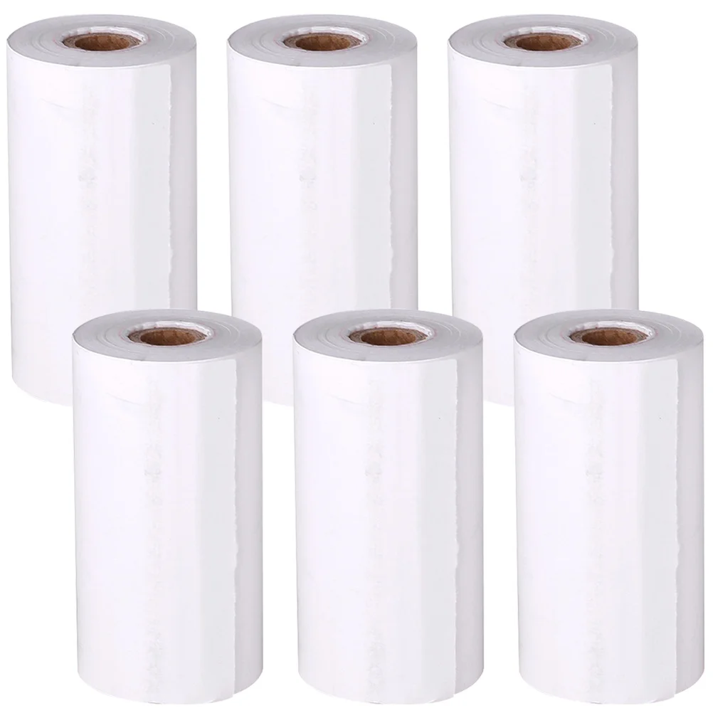 6pcs Thermal Printer Roll 6-Pack Instant Camera Refill Printable Paper Roll For Children Transfer Photo Printing Compatible