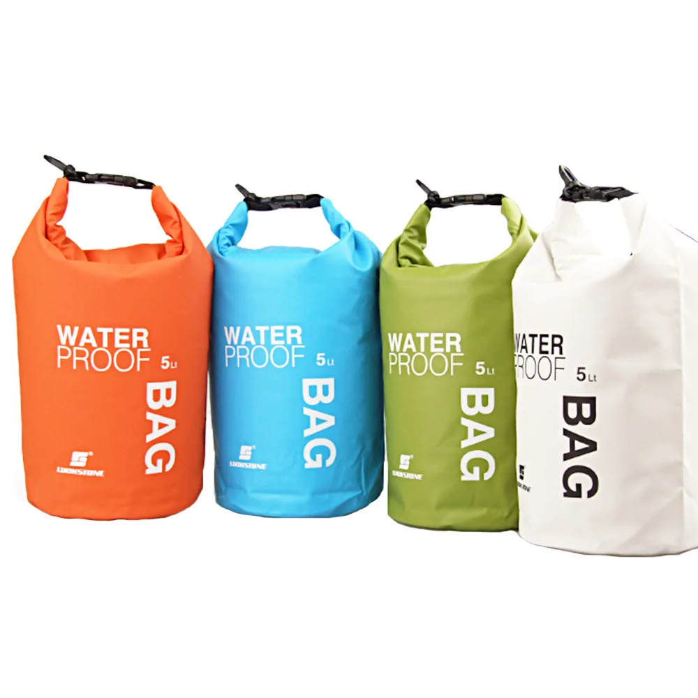 2L/5L Drifting PVC Mesh Bags Lightweight Waterproof Phone Pouch Floating Boating Kayaking Camping Bags for Outdoor Swimming