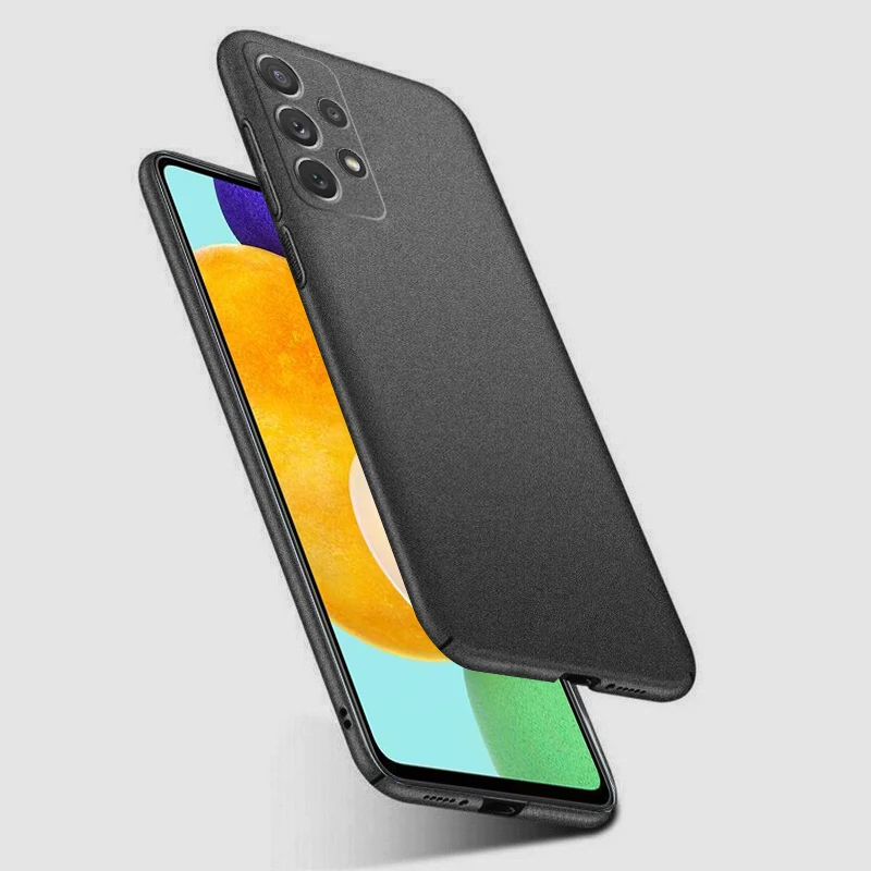 Ultradünne, matte Sandstein-Schutzhülle für Samsung Galaxy A17 A55 A54 A53 S26 S25 S22 S23 S24 Ultra Plus, stoßfeste Hartschalen-PC-Hülle
