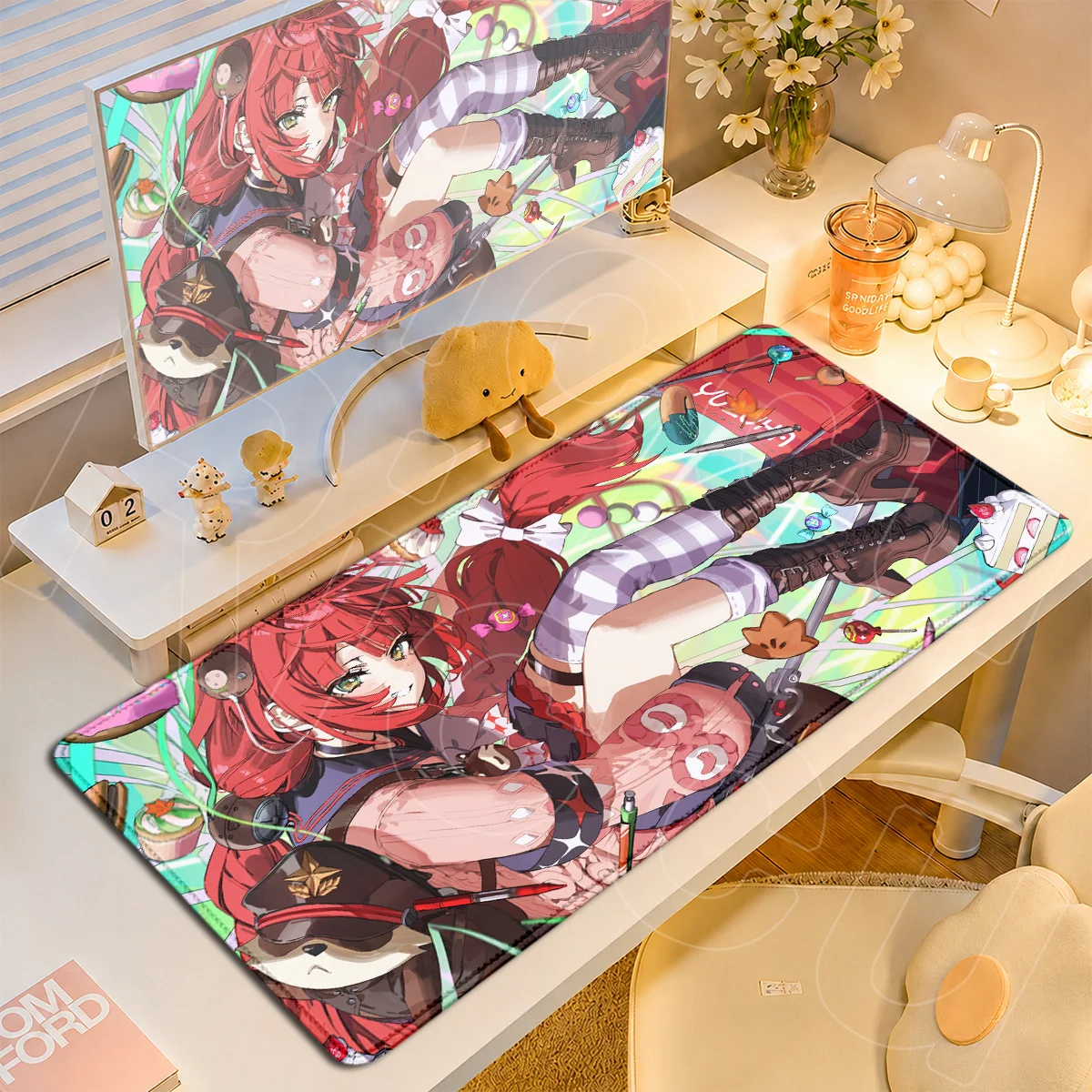 Zenless Zone Zero Kawaii Girl Ukinami Yuzuha Alice Game Mouse Pad ZZZ Large Tabletop Carpet PC Rubber Accessories Office Cabinet