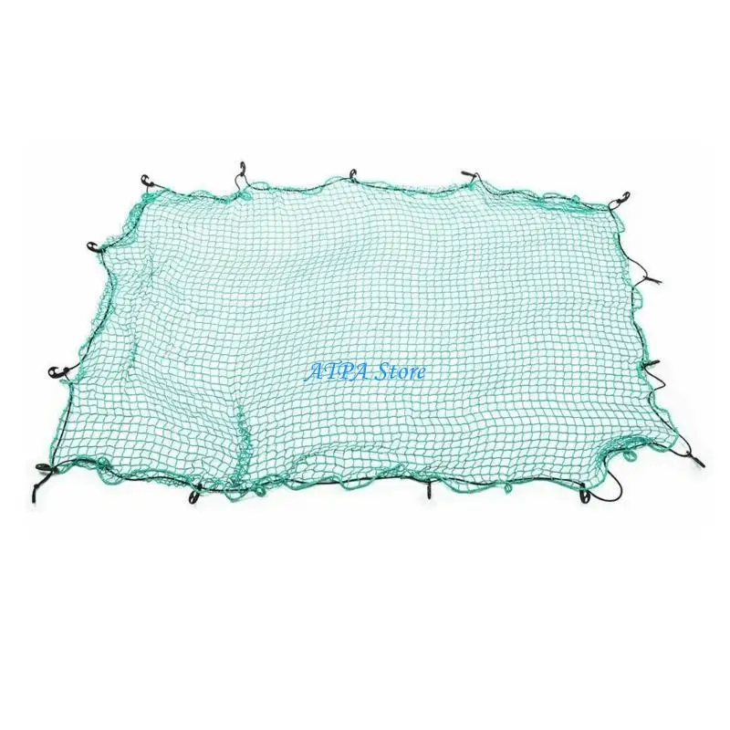 

U13C Cargo Net with Hooks and Elastic Strap Cargo Net Heavy Duty Bungee Cargo Net