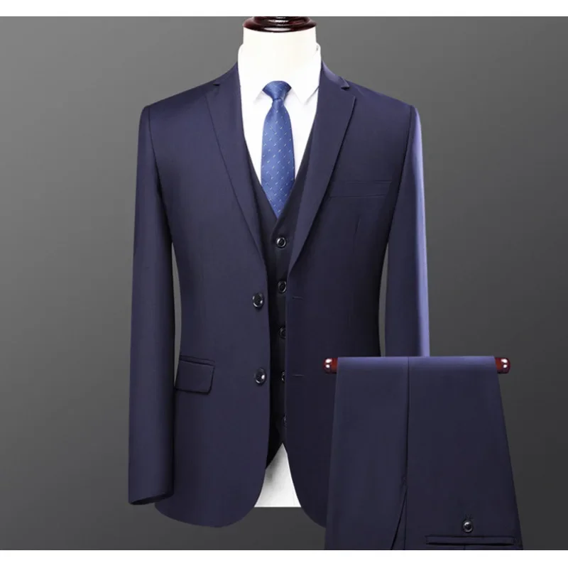 Early Spring Men's High Quality Slims Smooths Your Silhouette Western-style Suit Business Casual Elegant Suit For Work