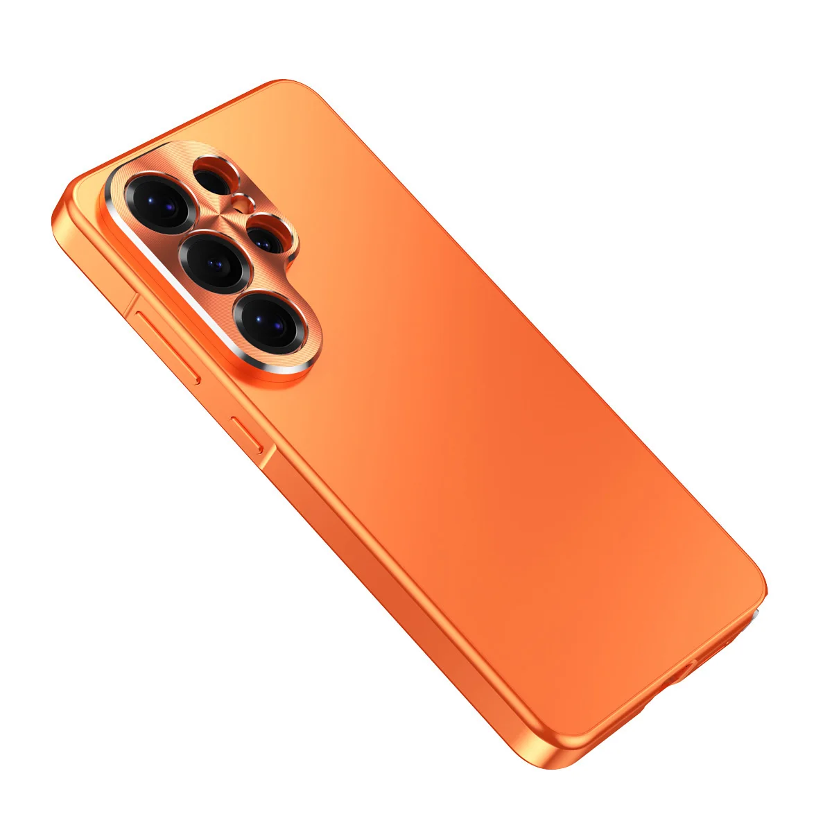 For Samsung Galaxy S26 S26 Plus S26 Ultra Aluminum Frame Matte Anti-Fingerprint Textured Metal Bezel Buttons Magnetic