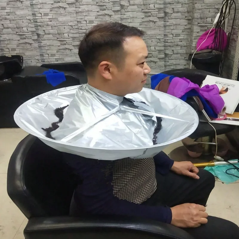 DIY Hairdressing Cloak Umbrella Cloak Hairdressing Cloak Shaving Cover Hairdressing Apron Household Cleaning Protective