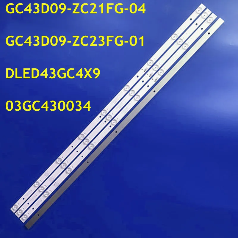 

New 20pcs LED Strip DLED43GC4X9 DLED43GC 4X9 GC43D09-ZC23FG-01 GC43D09-ZC21FG-01 43PFF5031 43PFF5011 T4312M LD43V22S LE43E7900