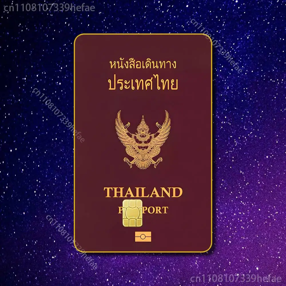 Mexico USA Brazil Spain Saudi Arabia passports Sticker Case For Credit Bank Subway ID Decorative Self-adhesive Card Cover Skin