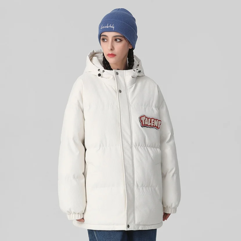 

Men's down Cotton Jaet Thi Warm Winter Coat Anti-Cold High-End Flannel Cotton Outerwear Casual Youth ular Sle