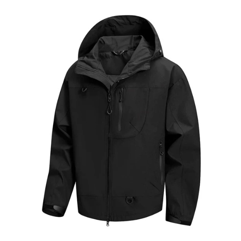 رجل خندق معطف كلاسيكي مقاوم للماء يندبروف معطف في الهواء الطلق للرجال المشي لمسافات طويلة تسلق الجبال العصرية للجنسين نمط زوجين نموذج #2