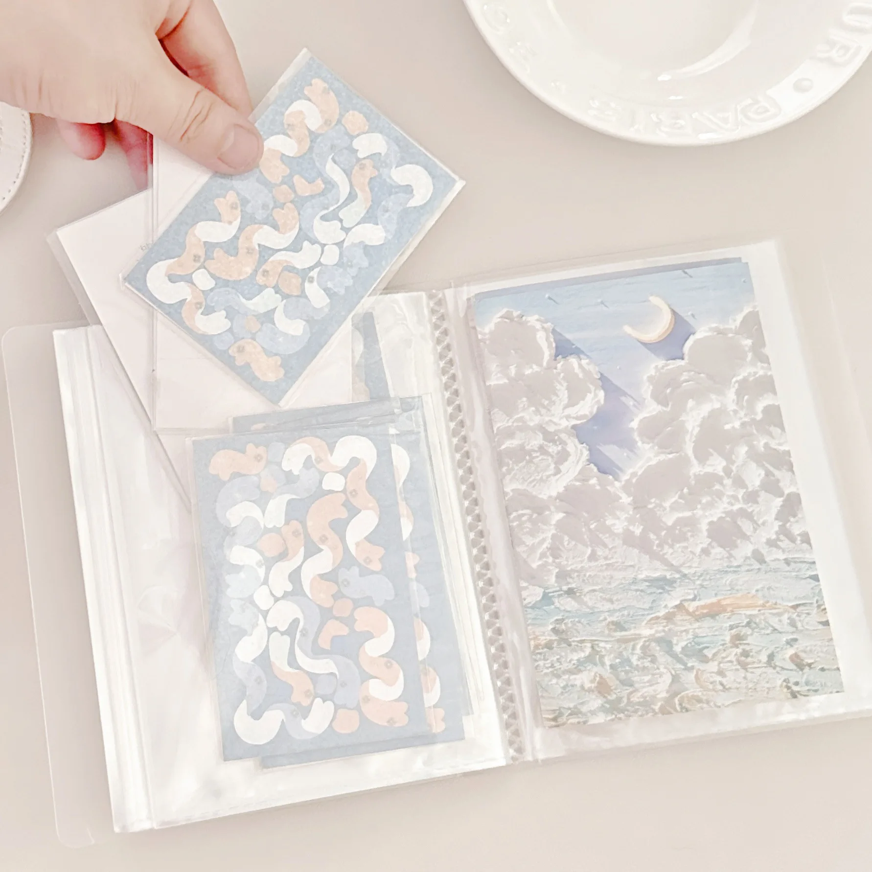 1 PC Large-capacity Card Book A6 Photo Album Pocket Storage Book Sticker Card Bill Invoice Sticky Note Favorite Card Book