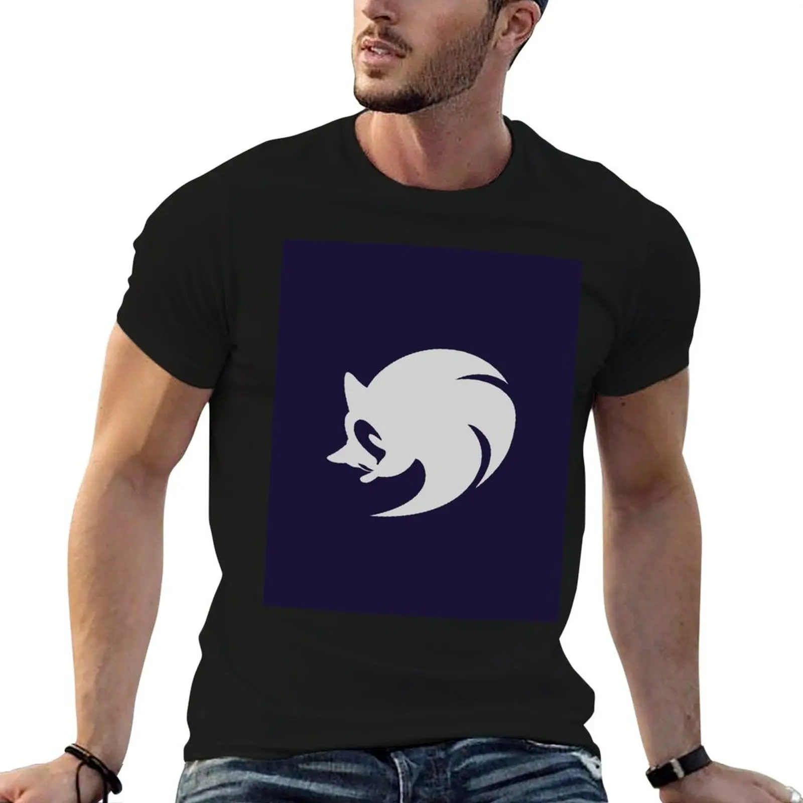 Modern Sonic Icon White T-Shirt Gym Exercise Short Sleeve T-Shirt