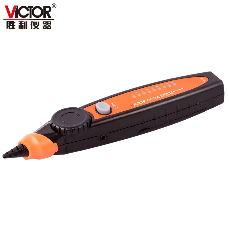 Victor 668A Tester kabli sieciowych LAN Cat5 Cat6 UTP STP Detector Line Finder Telephone Wire Tracker Tracer Diagnose Tone Tool Kit