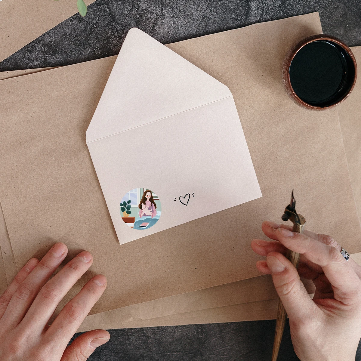 500 pçs feliz dia das mães adesivos 1 polegada presentes do feriado cartões decoração envelope selagem adesivos obrigado adesivos scrapbooking tag