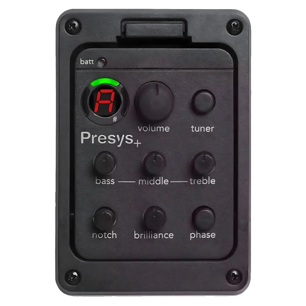 201 Classic Acoustic Guitar EQ Tuner Piezo Pickup Onboard Preamp System EQ Tuner Mic Blend Preamp for Fishman Presys+