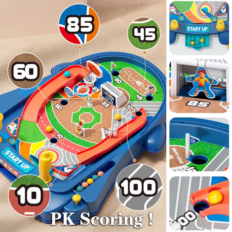 Machine de jeu de billes, flipper pour enfants garçons filles 4, 5 et 6