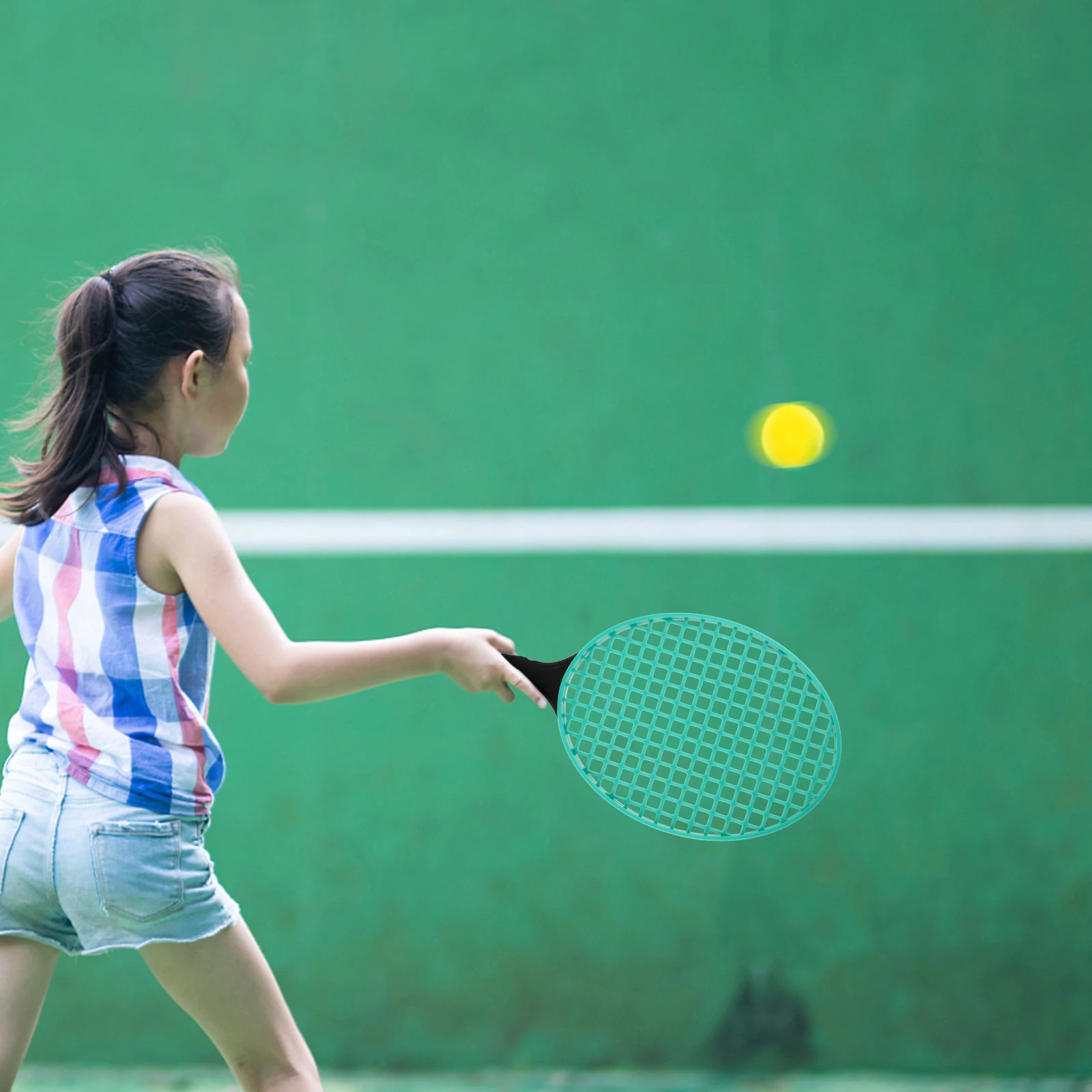 

2pcs Children Tennis Racket Lightweight Kids Beach Outdoor Sports Toy Beginner Large Area Racket Child Tennis Toy