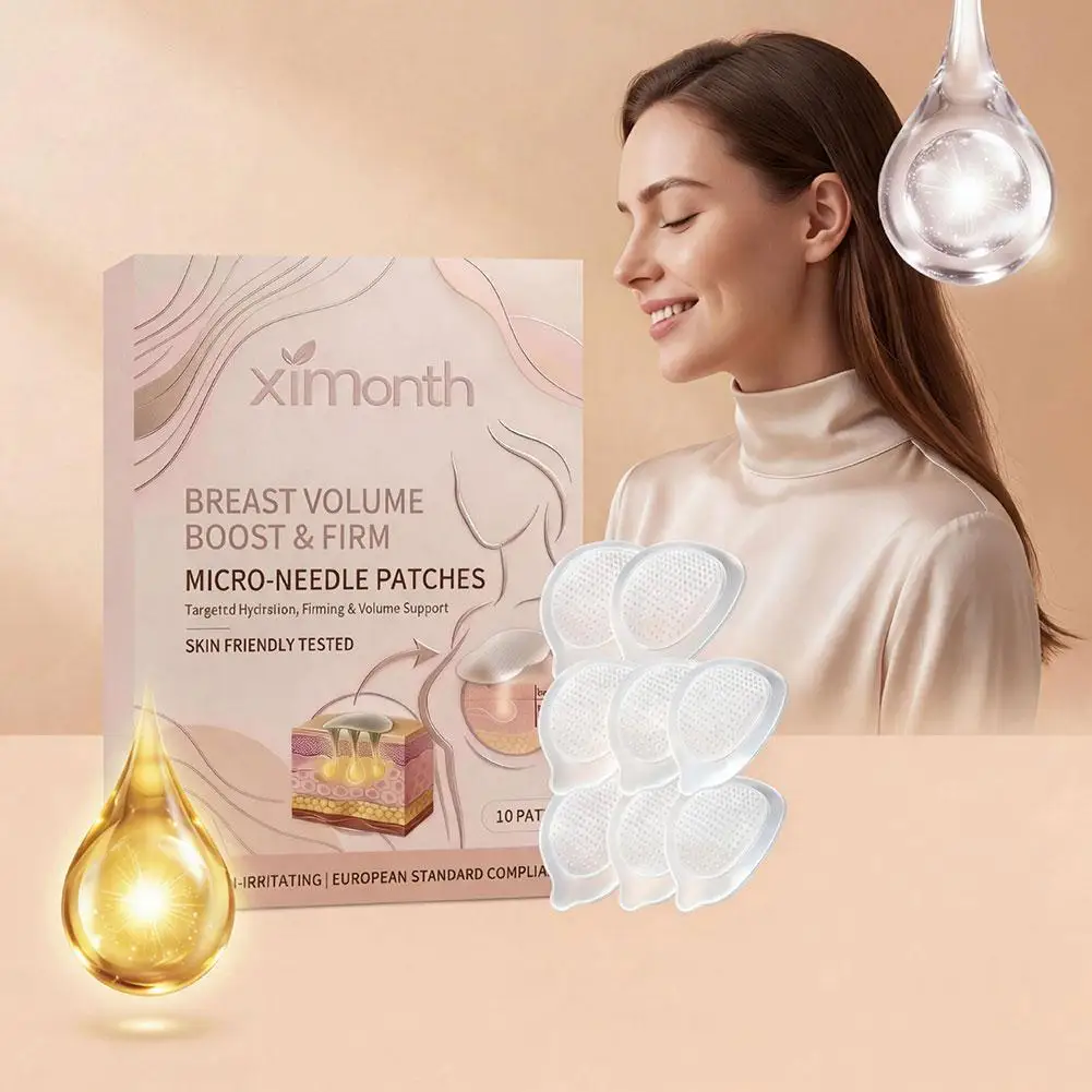 1-5PCS Nano Micro-Needle Chest Patches Deep Hydrating Skin Care Stickers Nourish Skin Improve Elasticity Firming Body For Women