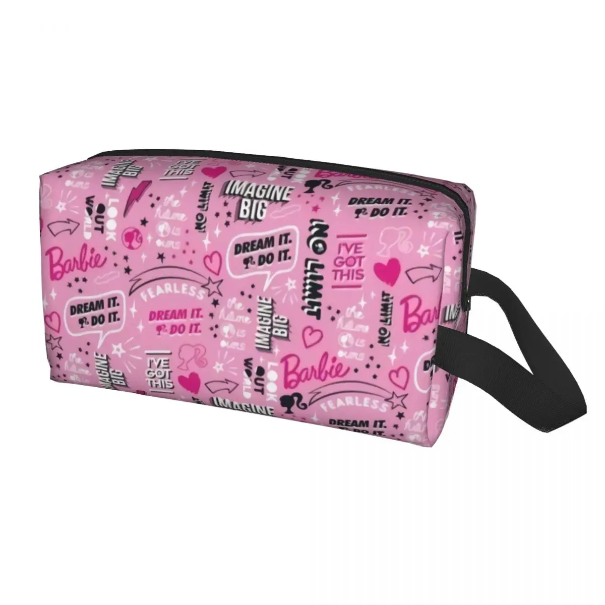 Custom Barbies Doll Dream Makeup Bag Women Travel Cosmetic Organizer Cute Storage Toiletry Bags