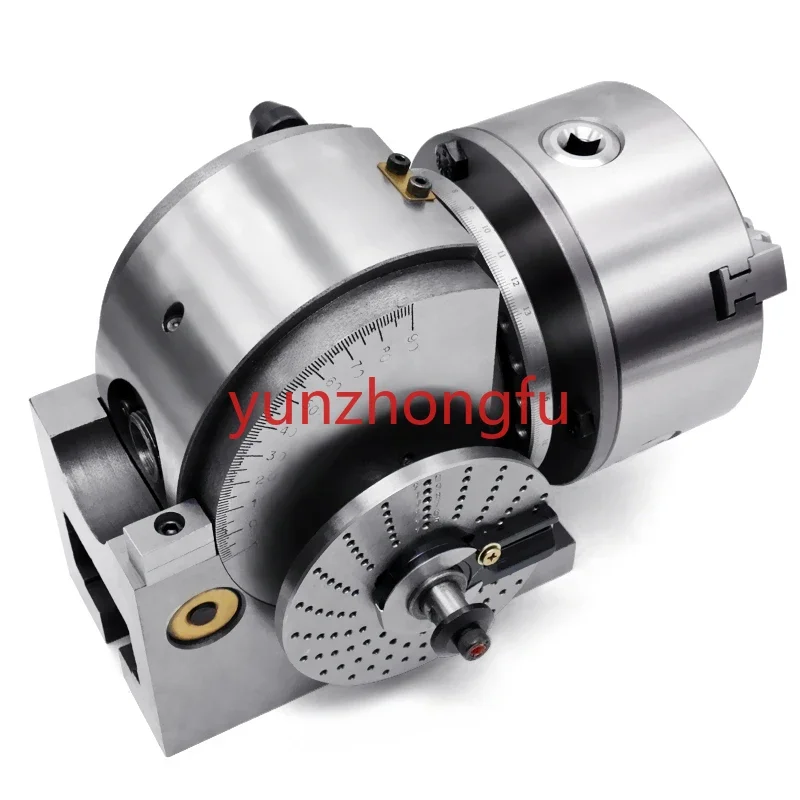 

Rotary Table Tailstock Milling S BS-0 (4 inches) Precision Dividing Head With 5" 3-jaw Chuck & For for Machine