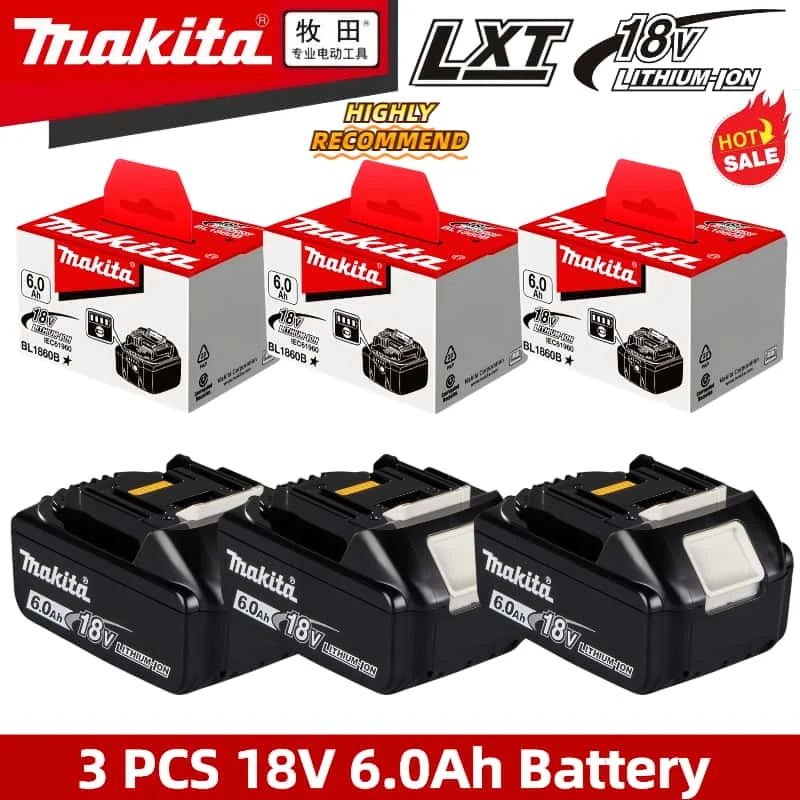 Original Makita 18v battery BL1860B,suitable for Makita LXT cordless Drills ,impacts driver,certified genuine Makita 18v battery