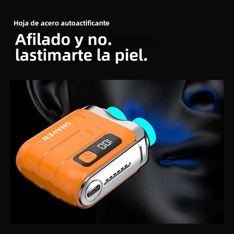 Mini Electric Shaver Intelligent Digital Display Washable Type-C Rechargeable Portable Wet Dry Travel Home Shaver For Face Leg