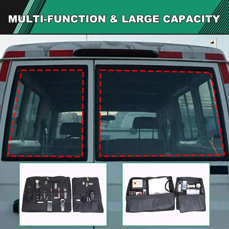 

Для моделей Toyota Land Cruiser LC76/LC78 2024, сумка на окно багажника, сумка для хранения задней двери автомобиля, аксессуары, 2 шт.