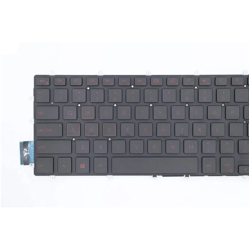 Novo padrão dos eua teclado portátil para dell inspiron g3 15 3579 3779 g5 15 5587 g7 15 7588 azul/vermelho backlight teclado