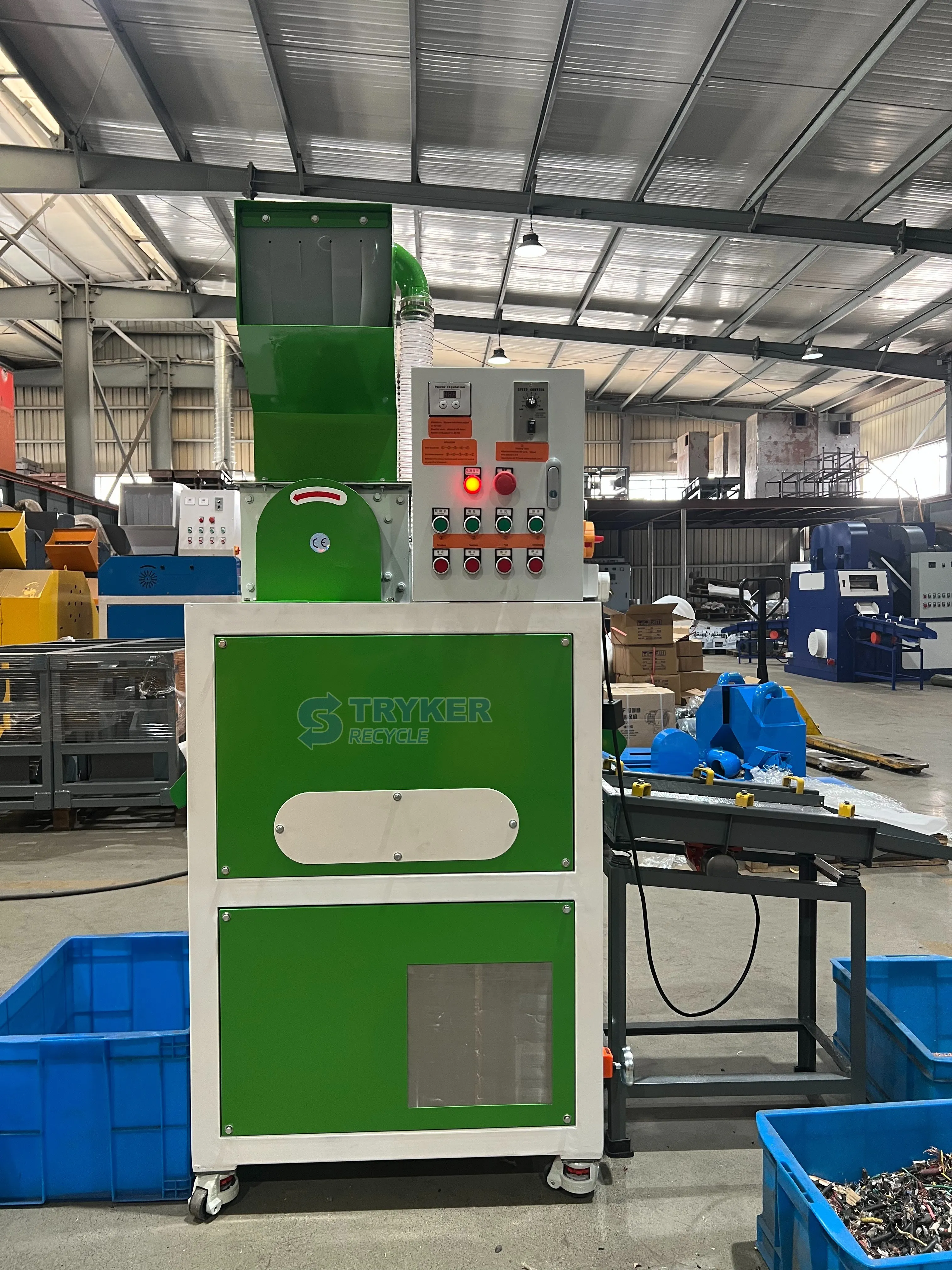 High Separation Rate Motor & Engine Driven Aluminum Copper Wire Cable Granulator
