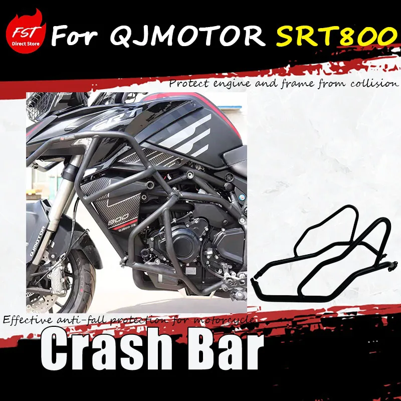 

For QJMOTOR SRT800 modified accessories - fully enclosed reinforced guardrail, bumper, reinforcement bar, anti-drop bar