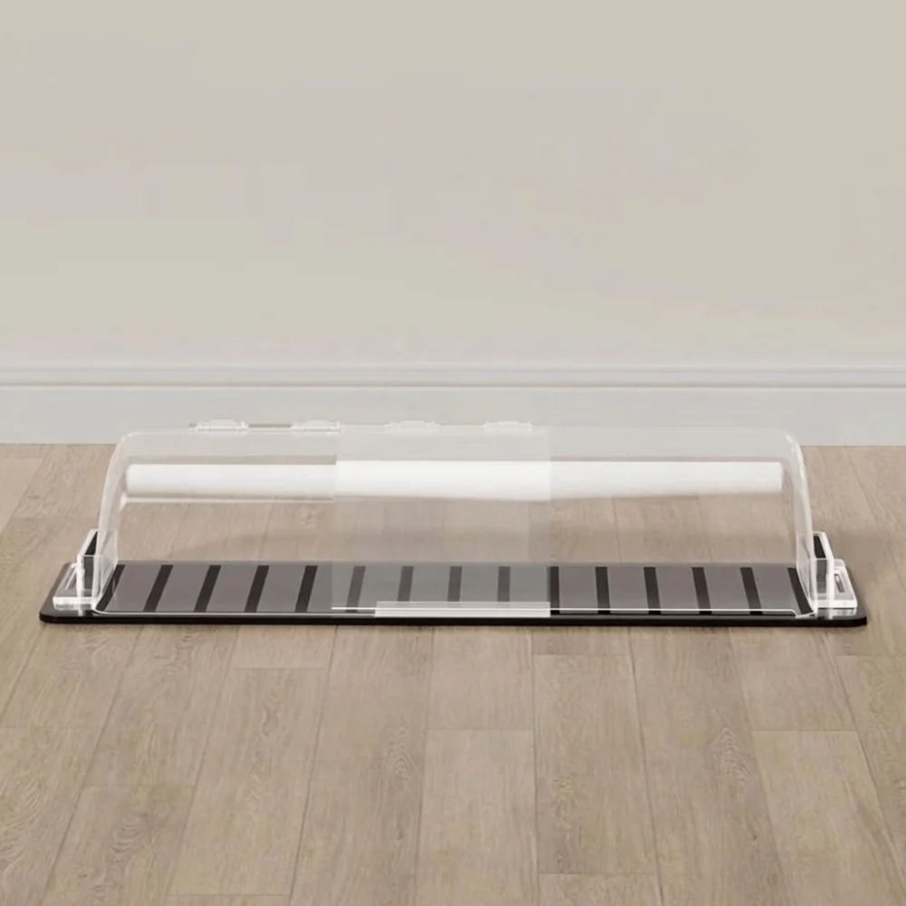 Retractable Magnetic Air Conditioner Vent Deflector Adjustable Plastic AC Vent Deflector Anti-Direct Blowing Transparent