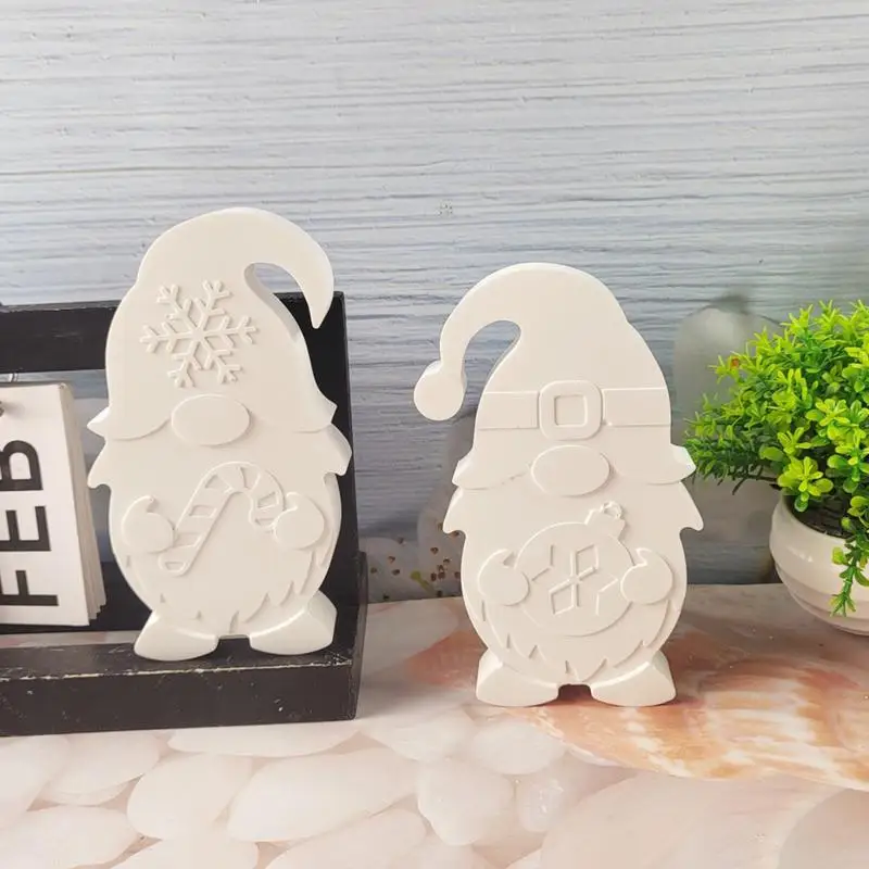 Christmas Gnome Molds Reusable Resin Christmas Molds 3D Handmade Epoxy Casting Mold For Candle Making Christmas Ornaments Home