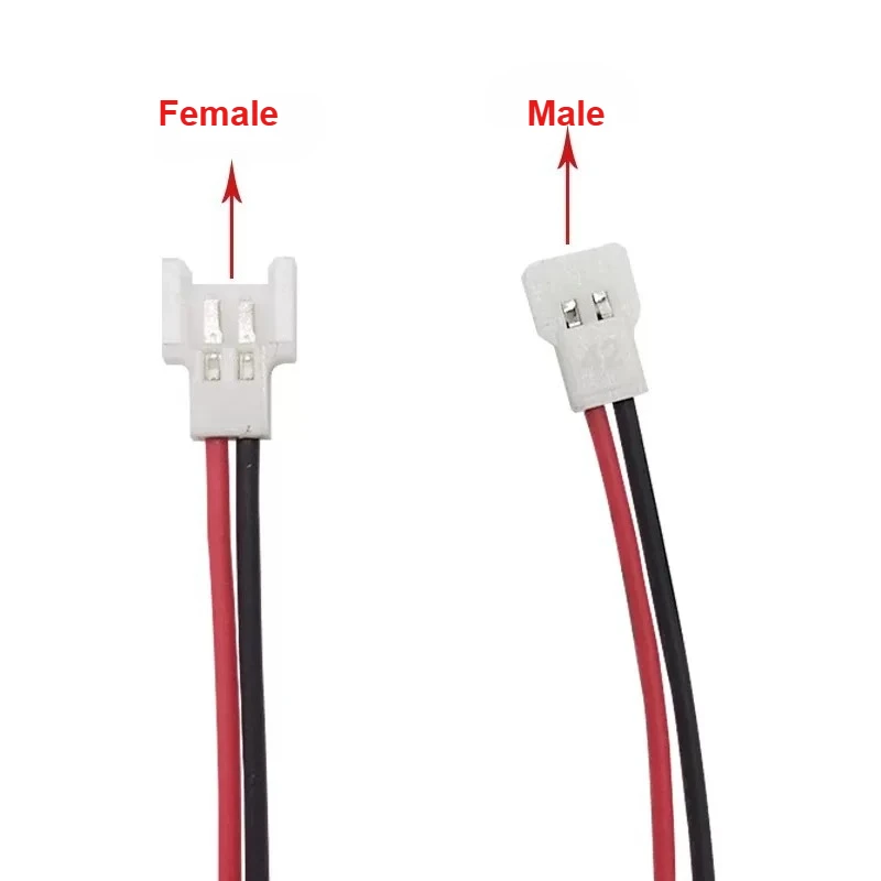 MX 2.0mm 2 Pin Male Female Soft Silicone Wire Connector Aerial Docking Plug Socket Battery Charging Cable 15CM 22AWG