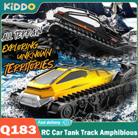 JJRC Q183 RC Car Tank Track 2.4G Amphibious 4 Wheel Remote Control Truck Climbing Off Road Waterproof Armored Vehicles Toy Gifts