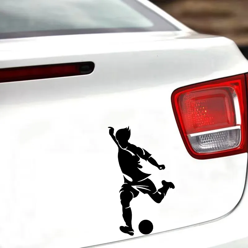 Football player designs car windows, bumpers, interior wall decorations, motorcycle accessories, vinyl waterproof stickers