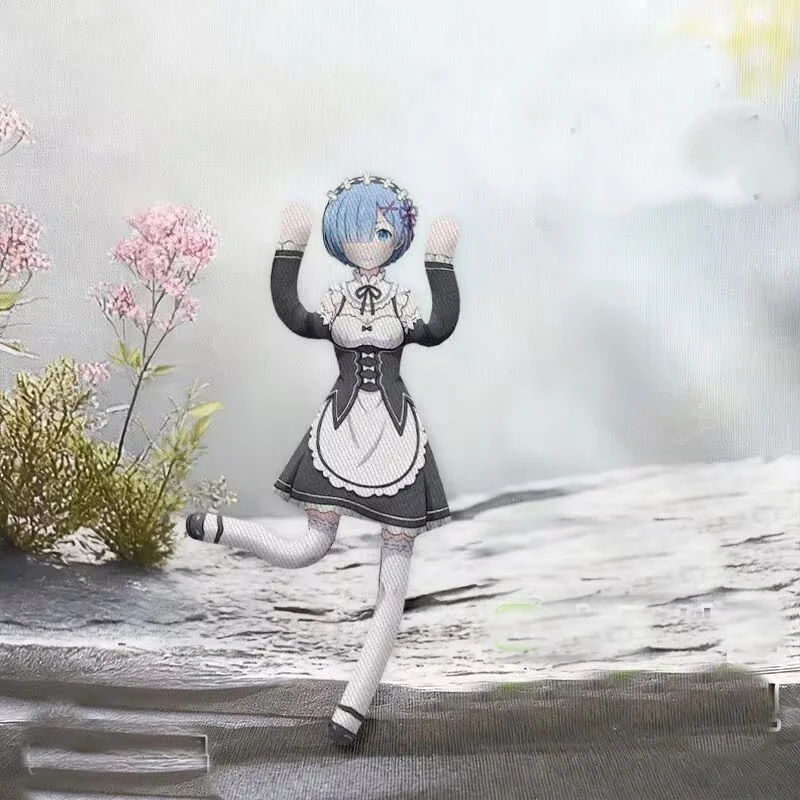 Anime Re:Zero Starting Life in Another World GLITTER&GLAMOURS-REM-Maid Plush Stuffed Figure Dolls Halloween Props For Women Men