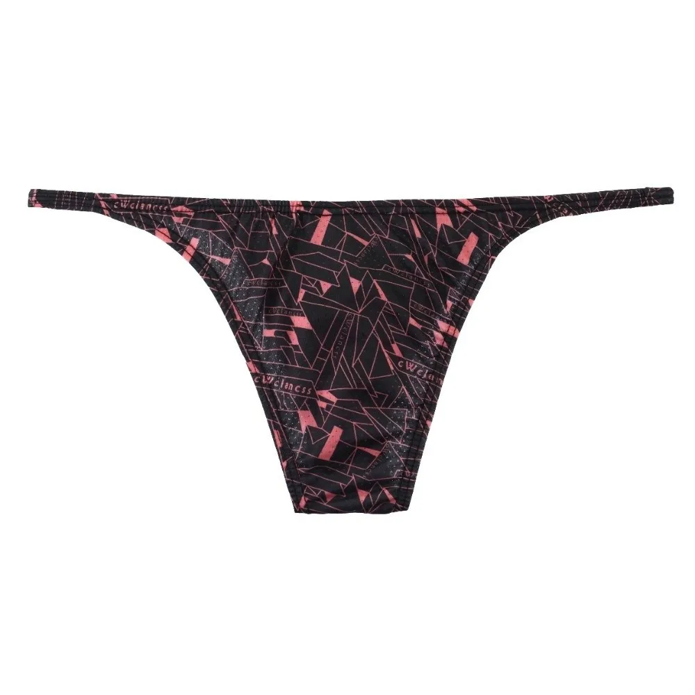 Comfortable Low Waist Male Underwear Stretch Mesh Men Briefs Breathable Fashion Geometric Pattern Panties Daily