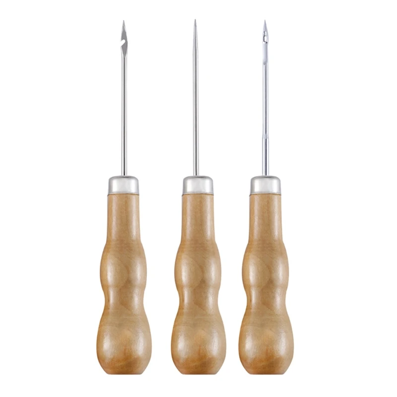 Tay Cầm Bằng Gỗ Chắc Chắn May Awl Dụng Cụ Đa Năng Chống Trầy Xước Awl Da Awl Dụng Cụ Khoan Awl Dụng Cụ Vải Da Dropsale