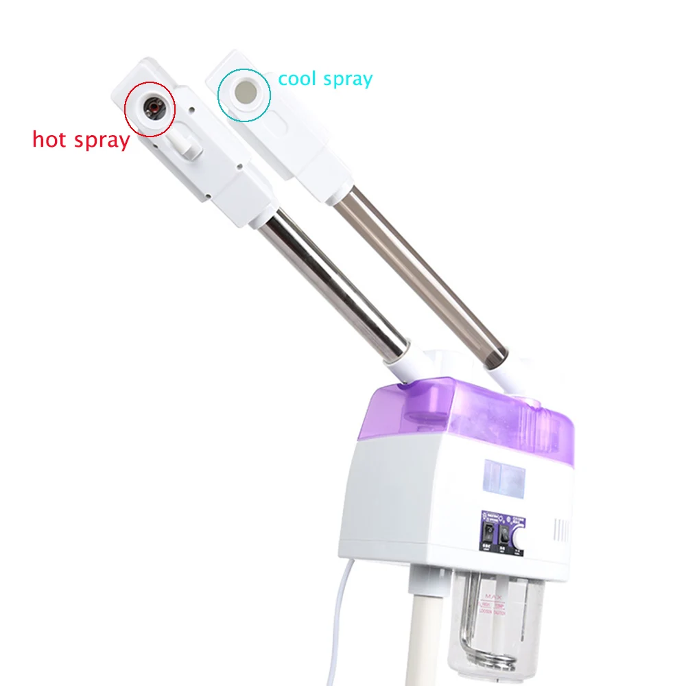 AOKO Hot&Cold Spray Machine Facial Steamer Home Spa Ozone Steaming Ion Sprayer Face Vaporizer Skin Care Adjustable Intensity