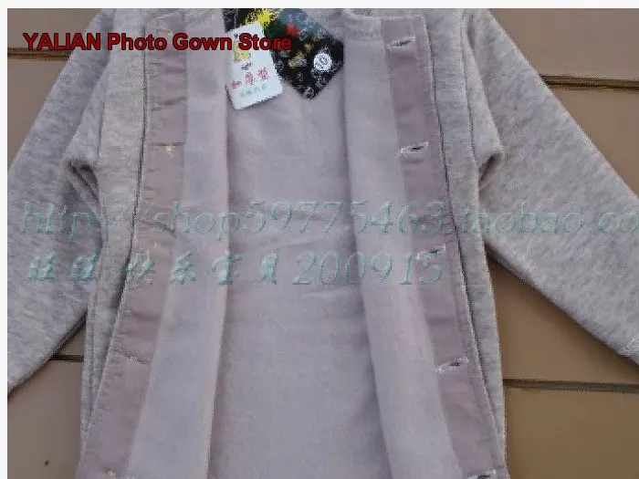 Newborn Autumn Winter Thickened Double-Layer Wool Cardigan for Babies as Warm Base Layer Kids