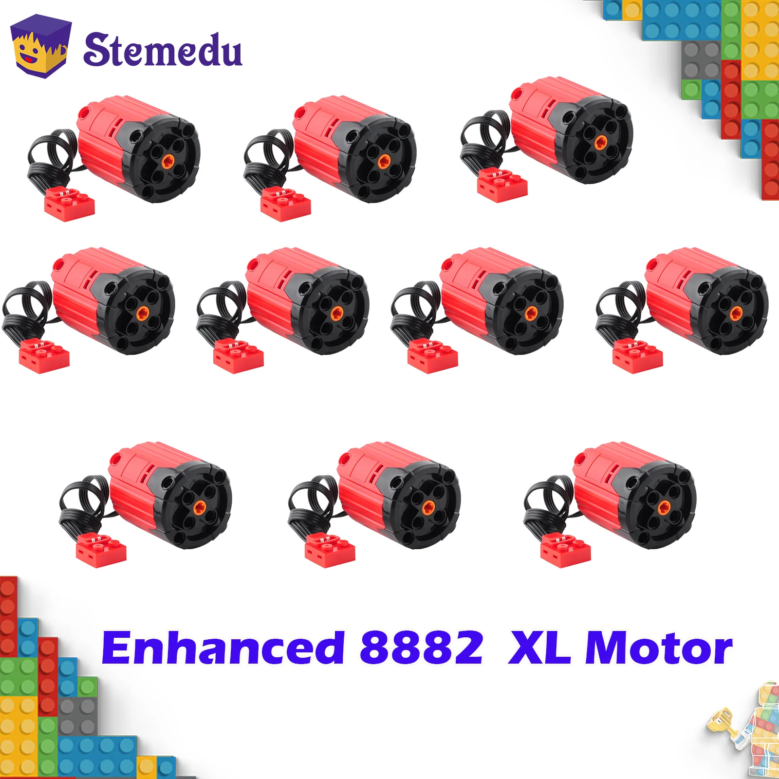8882 Enhanced VersionXL Motor Servo Motor for MOC Blocks Power Functions Parts Compatible with LEGOeds
