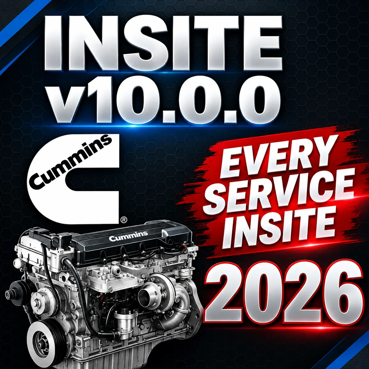 2026 Cummins INSITE 10.0 Pro Diagnostic Software + Holset E-Tool 2.0 + Calterm 5.16 Diagnostic Calibration ECM Engineering