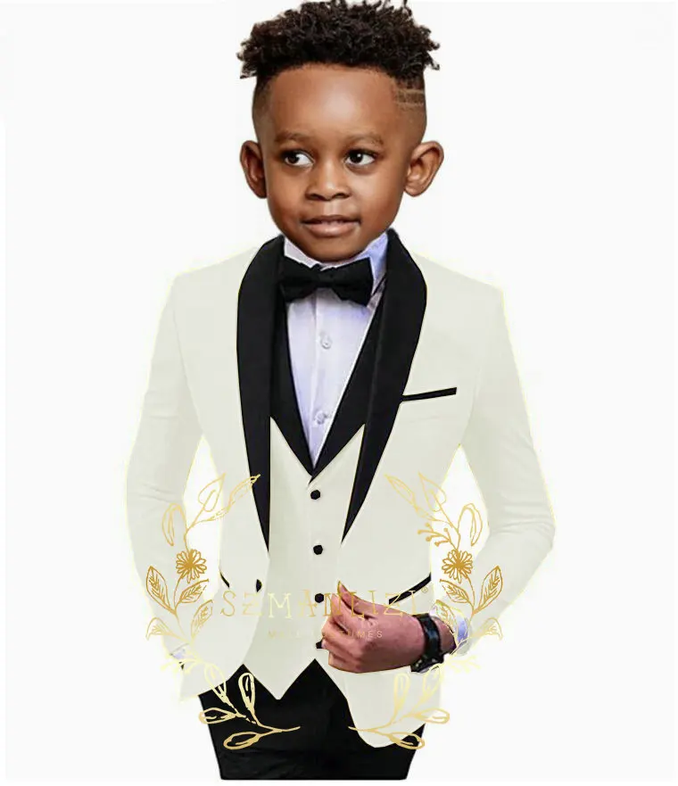 

Formal Boy Suit Set for Weddings Children Party Host Costume Wholesale Clothing 3Pcs/Set Blazer Traje Niño Elegante Boda