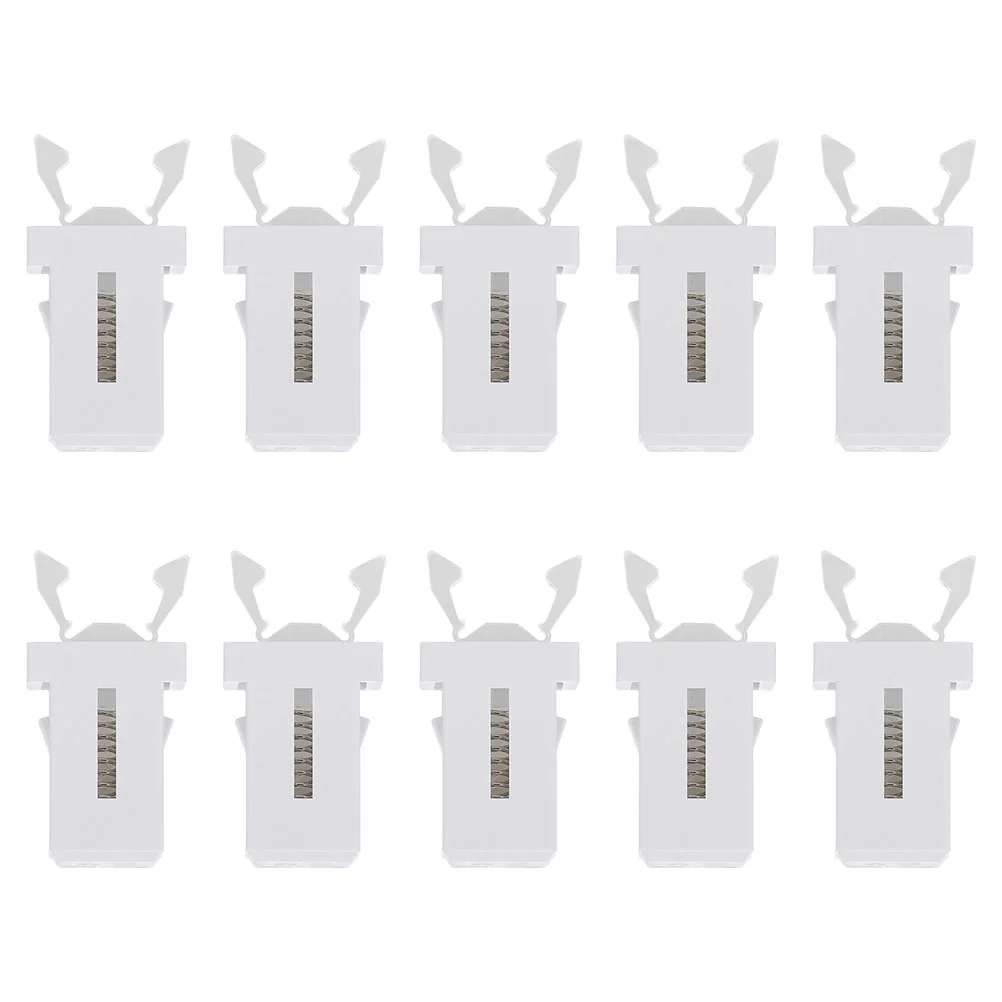 10 Pcs Switch Lock Basket Press for Trash Can Latch Buckles Replacement Trashcan Clip Garbage Plastic Bucket Office