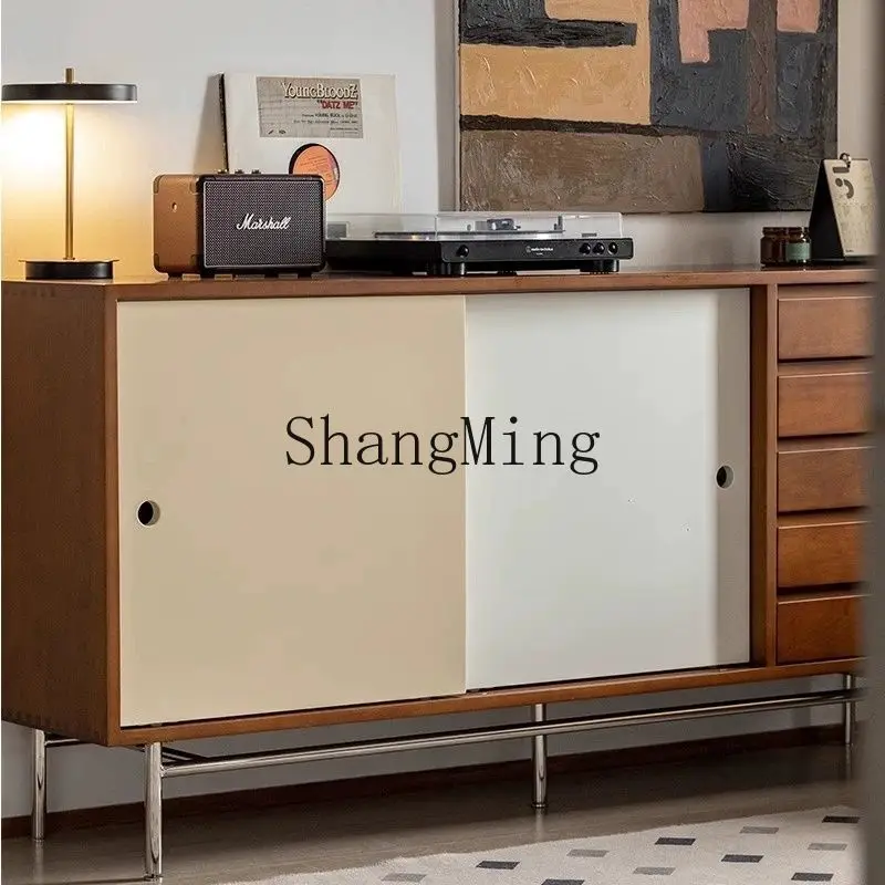 

FG Minimalist Modern Kitchen Locker Solid Wood Dining Room Side Living Room Wine Cooler