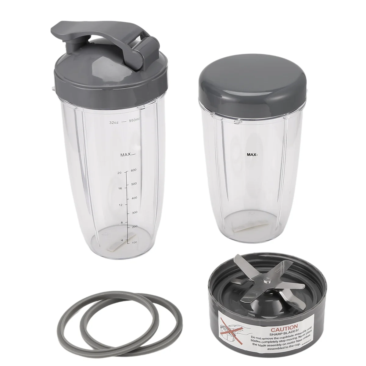 

A53I Blender Replacement Parts for Blenders 600W/900W/PRO - Extractor Blade & 32Oz Huge Cups & 24Oz Huge Cups