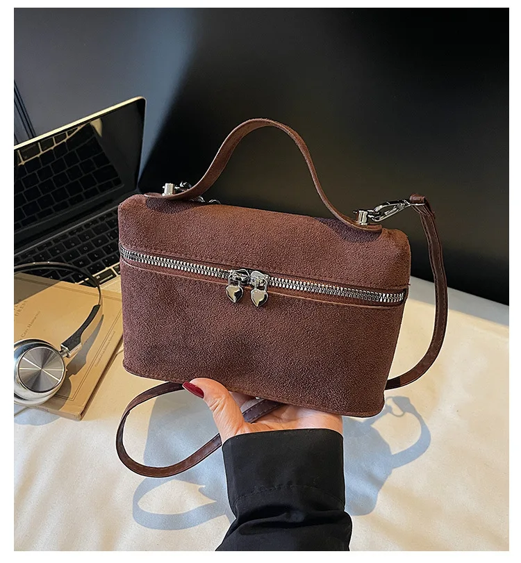 Trendige Damen-Handtasche, stilvolle Umhängetasche, Mini-Geldbörse, lässige Vintage-kleine quadratische Tasche für Ausflüge – Detail 1