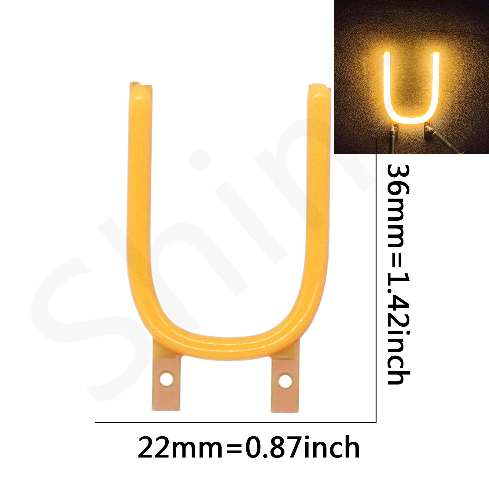 DC3V Mini English Letter Filament LED Filament COB Edison LED Diode for LED Light Accessories DIY