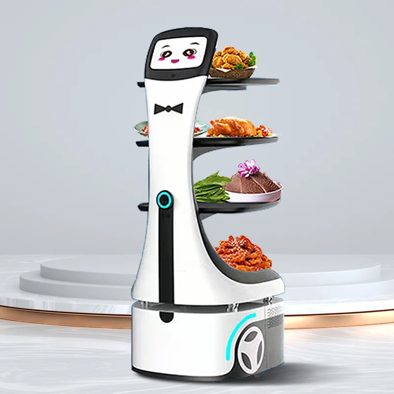 New Cheap Robot Smart Robot Food Service Kellner Restaurant Coffee Shop Hotel and Fast Food Restaurant Fully Automatic Foo7