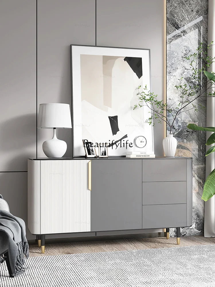 

3Italian light luxury home entrance cabinet, living room partition cabinet