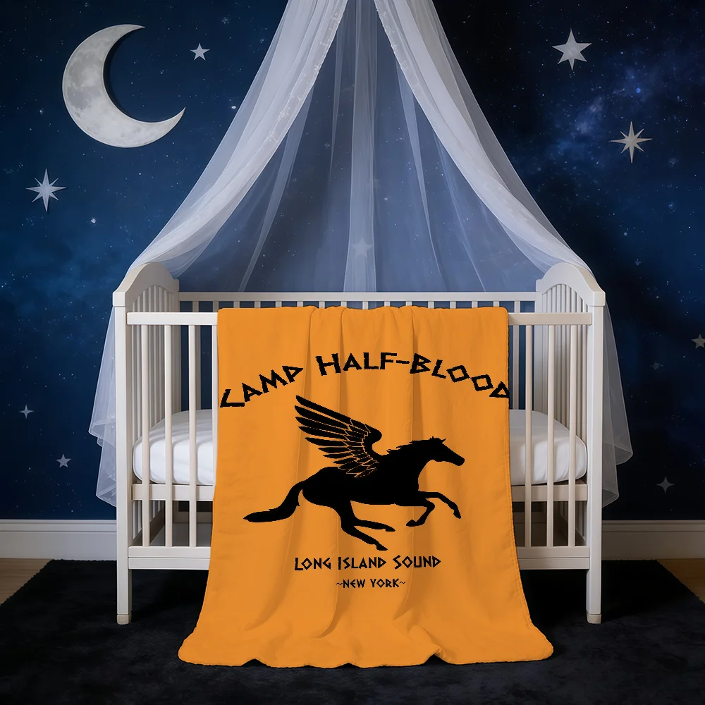 Blanket J-Jackson Camp Super Warm Comfortable Plush Throw Blanket Half-Blood P-Percy Child Home Sofa Bedroom Gift