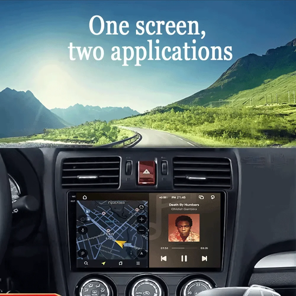 Picture 7: Android 16 Car Radio Carplay Multimedia Player For Subaru Forester 4 SJ XV WRX 2012- 2015 Autoradio GPS Stereo Head Unit